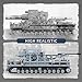 Karl Heavy Mortar Tank Building Block Set 2875 Pieces, Compatible with Lego Military Army Set for Adults WW2 German Mortar Model Kit with Ammo Tractor, 1: 26 Scale Vehicles Model Home Decor