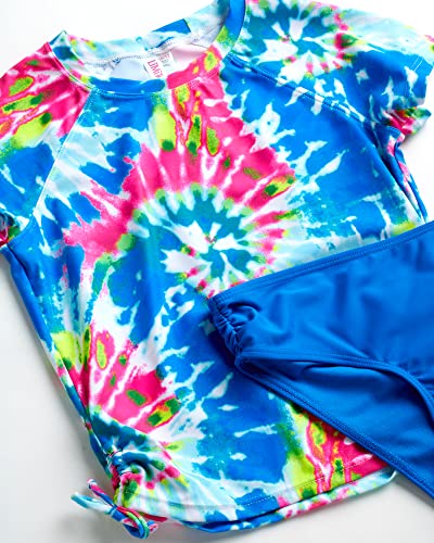 Limited Too Girls' Rash Guard Set - UPF 50+ Two-Piece Swim Shirt and Bikini Bottom (2T-6)2