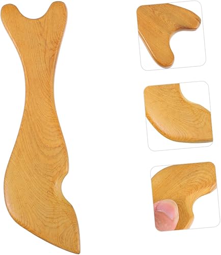 Miniatura 4 de Healvian 2 unids en forma de pez Gua Sha tabletas de madera guasha herramientas de madera raspado herramienta de masaje guasha tableros cuerpo