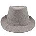 Produktbild Juan NI Frauen Männer Fedora Hut Mit Bowler Gentleman Elegante Dame Winter Herbst Breiter Krempe Jazz Church Panama Sombrero Cap (Color : Coffee, Size : 56-58cm)