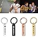 Custom Scannable Spotify Code Keychain Personalized Spotify Music Song Code Key Ring Personal Anti-Lost Name Phone Number Keychains Drive Safe Car Keyring for Men & Women Gifts