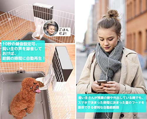 犬の自動給餌器 Auto Feeder を実際に使ってみたレビュー モコブログ ポメラニアンの子育て奮闘記