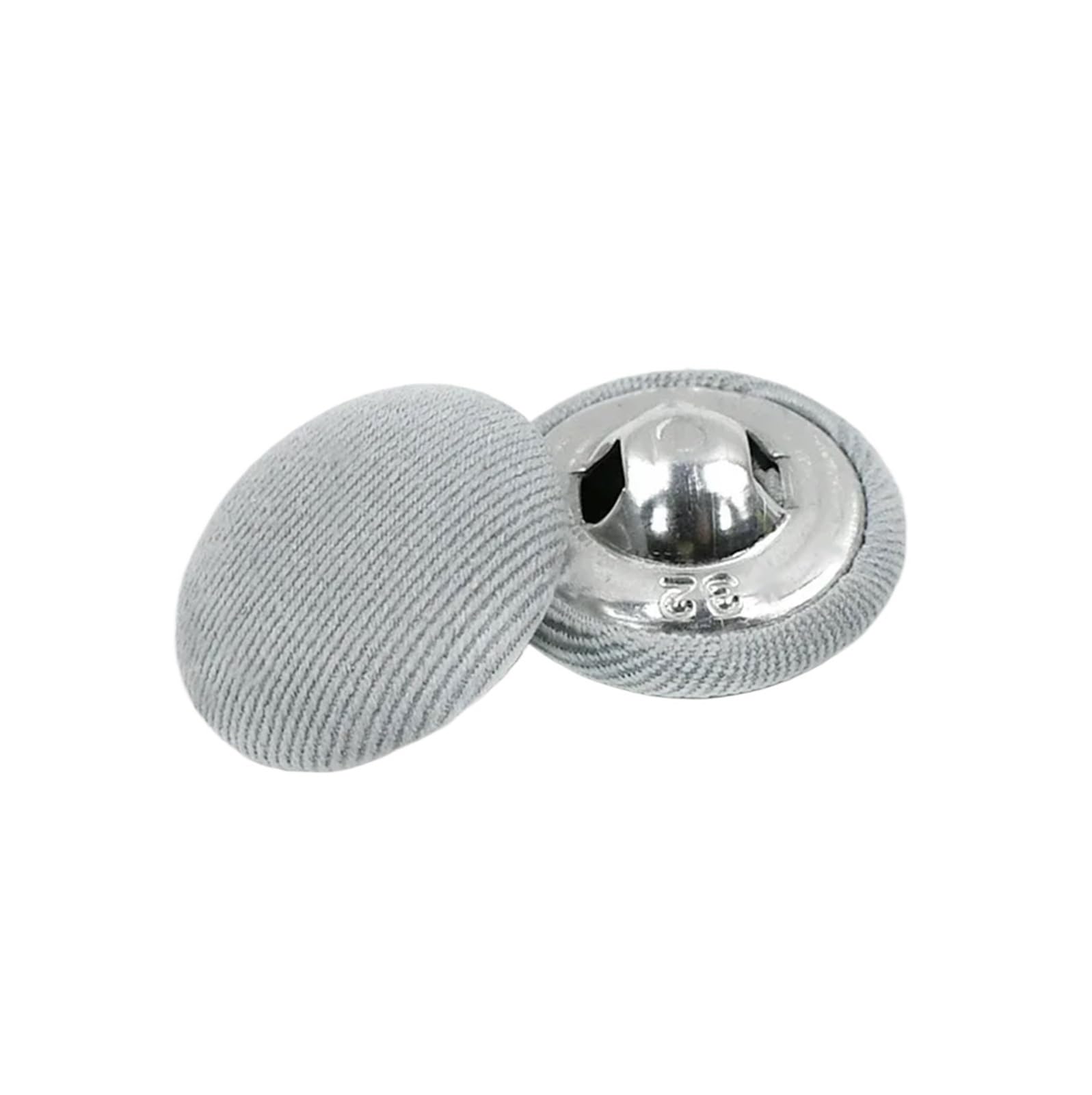 200 szt. okrągłych przycisków pokrytych tkaniną (23 mm)