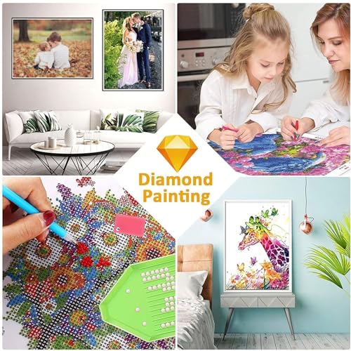 Diamond painting 160x80cm grand format kit broderie diamant complet carré - 7