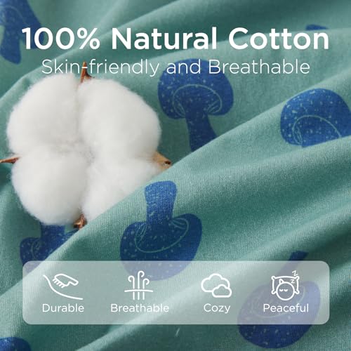 Image of Duomiaomiao 0.5 TOG Wearable Blanket 6-12 Months,Toddler Sleep Bag 100% Cotton,Breathable Lightweight Baby Sleep Sack with Feet