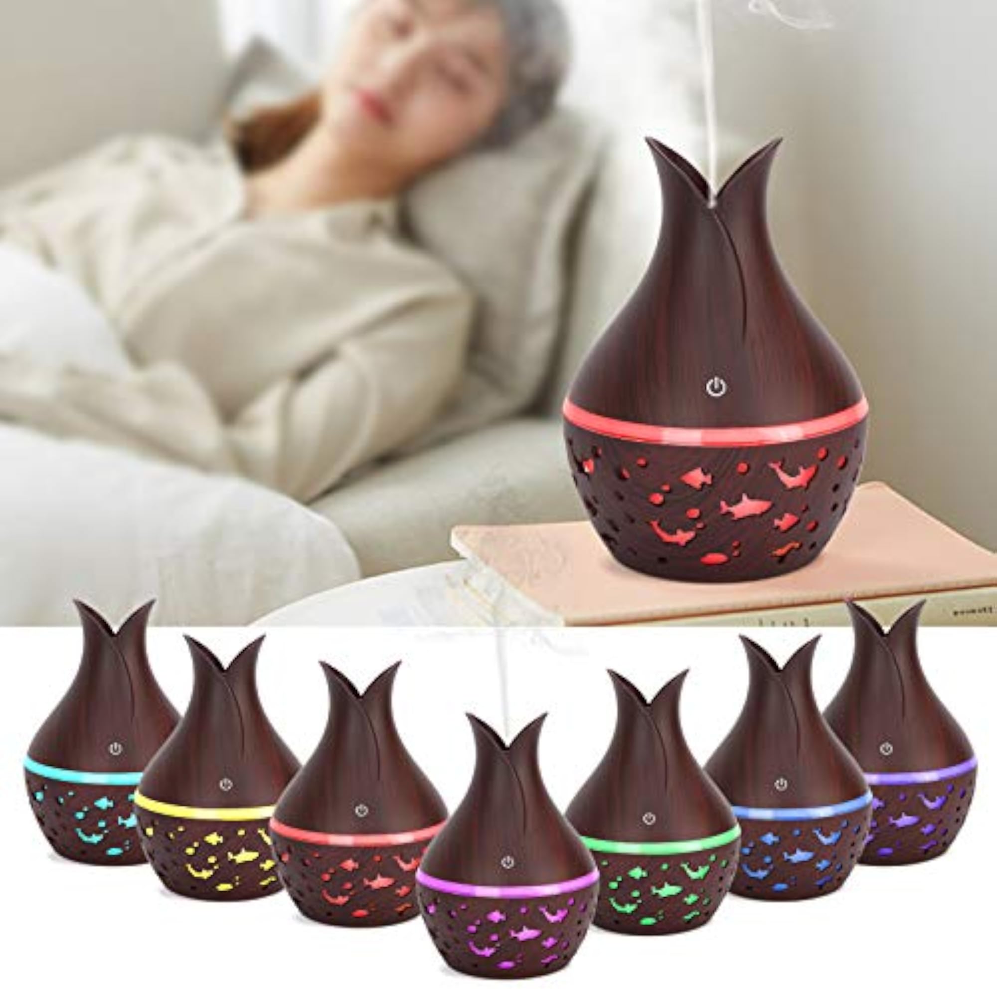 Ubersweet Air Humidifier, Stylish Shape Aroma Diffuser