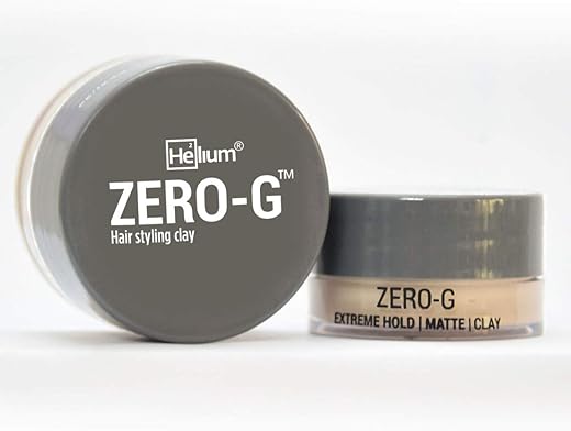 Helium For Men Zero-G Hair Styling Clay (30g) – For Extreme Hold | Matte Finish. Contains Organic Extracts & Essential Oils. Masculine Fragrance.