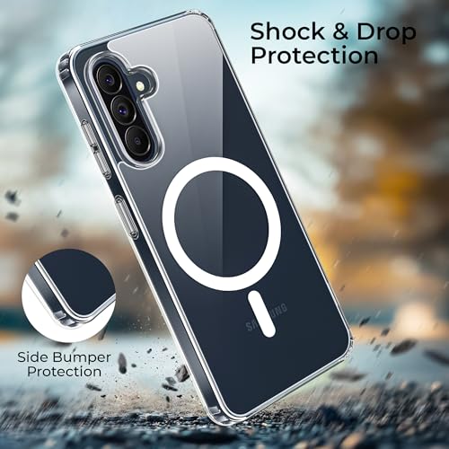 Image of A rtistque Clear Back Cover Case for Samsung Galaxy A57 5G | Compatible with Mag-Safe | Transparent Acrylic Armor | Shockproof TPU Protective Design | Samsung Galaxy A57 5G Back Cover - Transparent