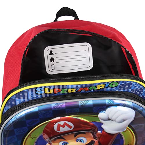 Nintendo Super Mario Bros All Over Character Molded Iridescent 16" Backpack #TOP3