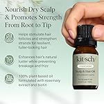 Kitsch Rosemary Oil for Hair Growth – Hair Oil with Biotin, Castor & Jojoba – Pre-Wash Scalp oil for Hair Care – Lavender Scent – 10mL - Image 3