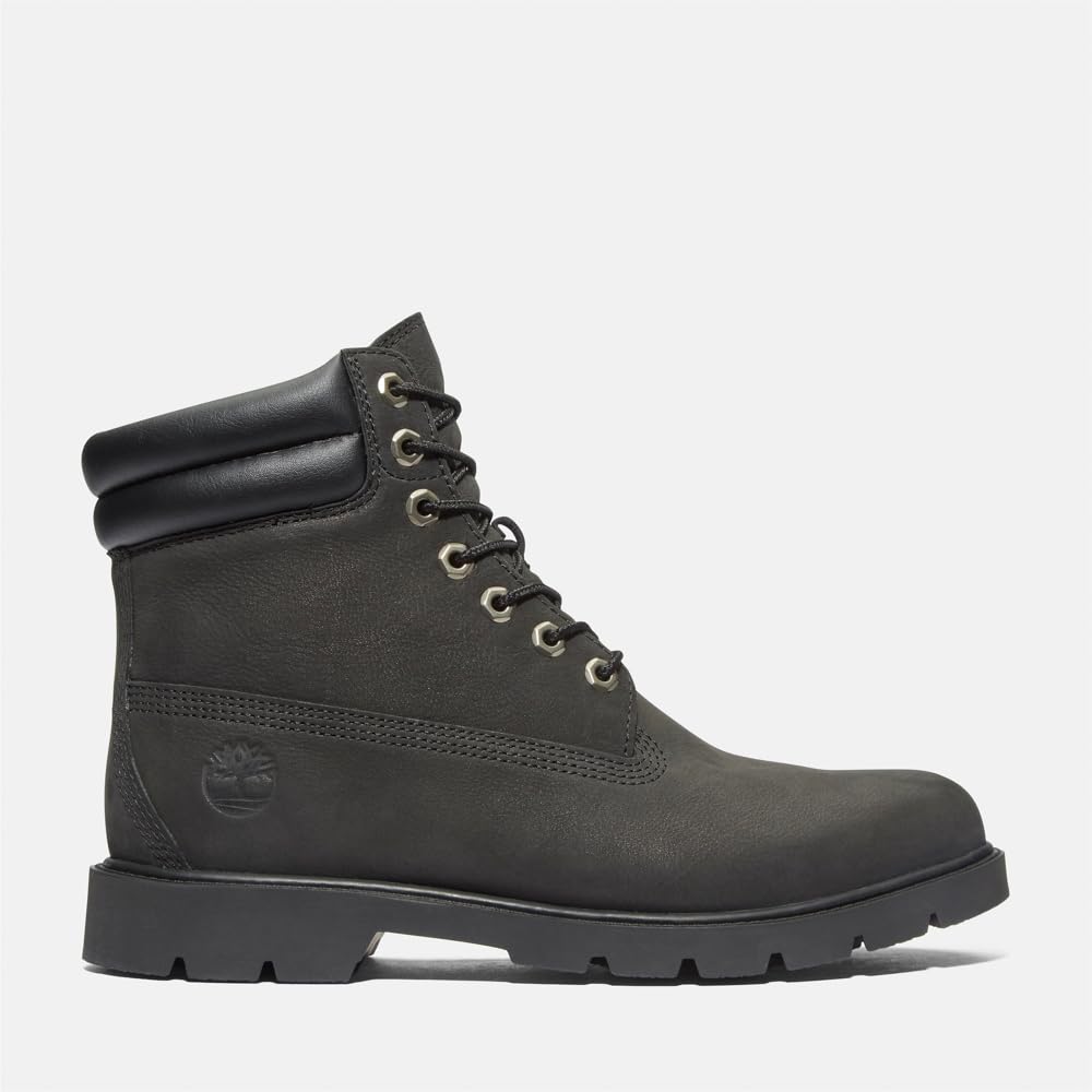 Timberland Uomo Stivali In Pelle Da 6 Pollici, Jet Black
