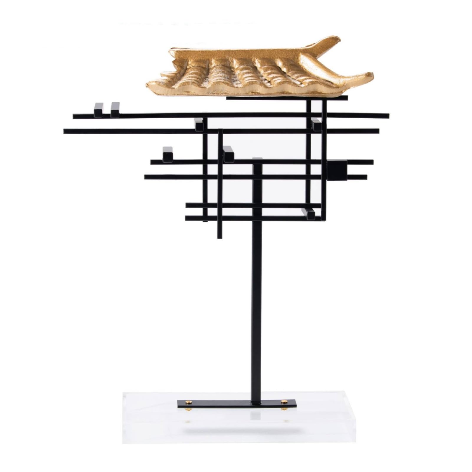 Escultura casa abstracto un regalo artístico ideal para inauguración de oficina y hogar