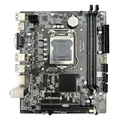 Image of ZEBRONICS H110M2 Micro-ATX Motherboard for LGA 1151 Socket, Supports Intel 6th, 7th, 8th & 9th Generation Processors, NVMe M.2 Slot, 5.1 Audio, DDR4 2666 MHz, Ports (RJ45 | SATA | USB 3.0 | HDMI)
