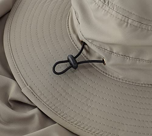 Image of Home Prefer UPF50 Mens Sun Hat with Neck Flap Quick Dry UV Protection Cap Womens Wide Brim Fishing Hat Neck Flap Beach Garden