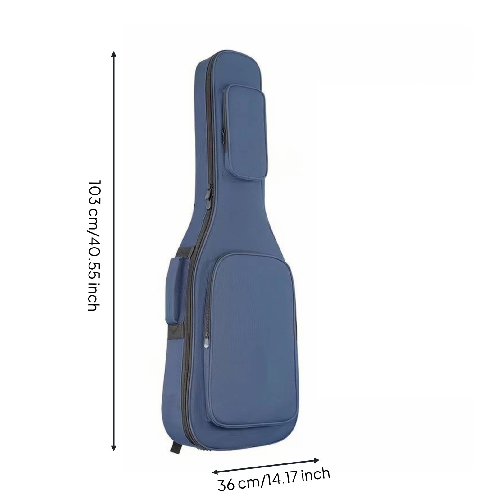 Gralara Weich Gitarren-Gitarrentasche mit | 15mm dicke Polsterung, E-Gitarren-Tasche, stoßfest, Gitarrentasche mit Halsauflage, für Proberaum, Aufnahmeort, Gitarristen,