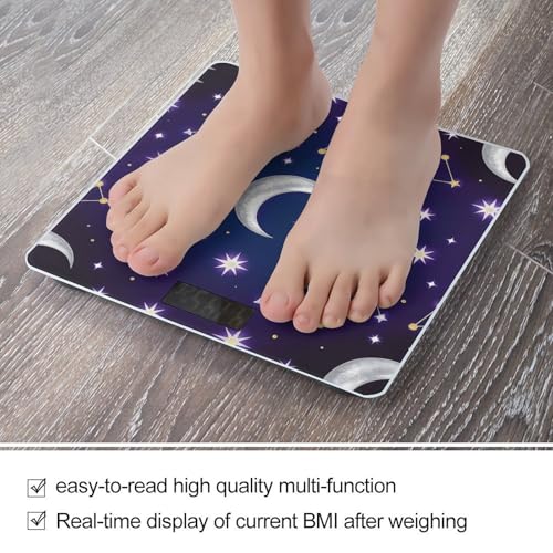Báscula digital de baño con patrón celestial miniatura 5