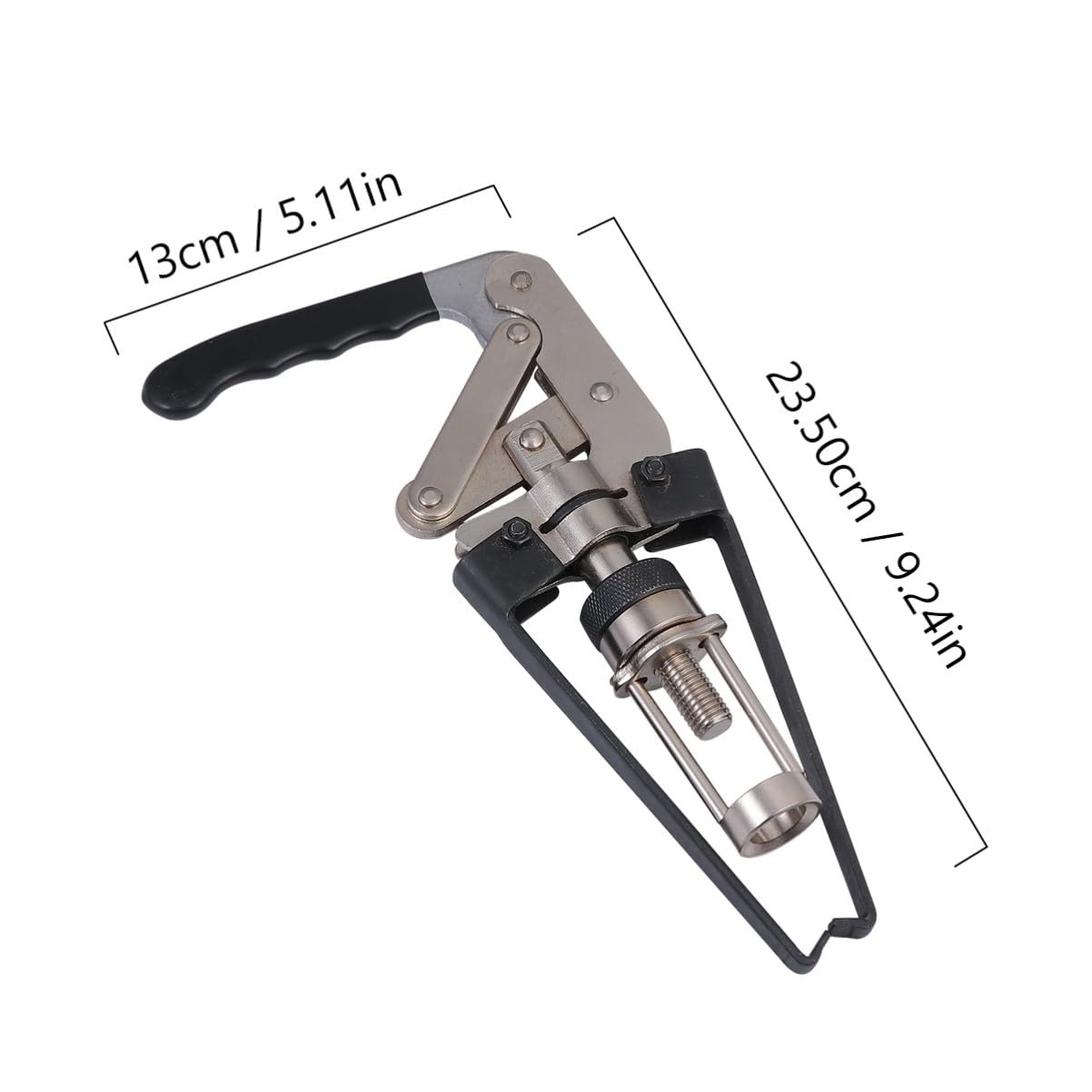 Federspanner Ventilzieher aus Kohlenstoffstahl Robuster Feder Kompressor zum Entfernen von Ventilfedern Geeignet für Verschiedene Ohv Motoren Silberfarben