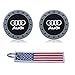 3Inc Tough Car Logo Vehicle Travel Auto Cup Holder Insert Coaster Can for Audi All Models