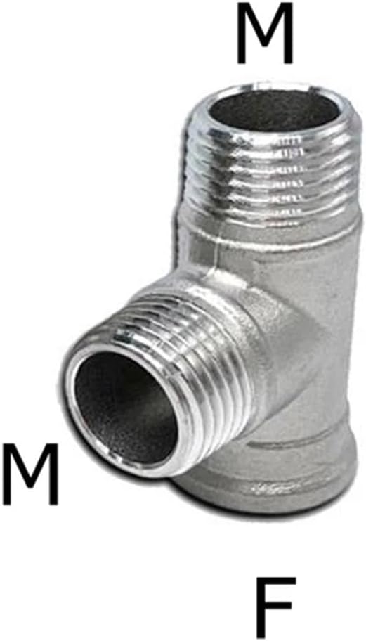 304 Stainless Steel Male to Femlae Fitting 2" inch FFM MMF MFM 3 Ways Tee Type Water Pipe SS304 Joint Connector(MMF)
