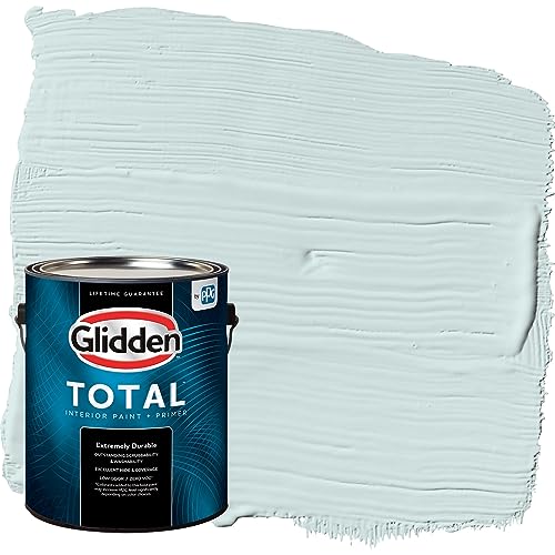 Glidden Total Interior Wall Paint & Primer All-in-One, Watery Blue/Aqua,