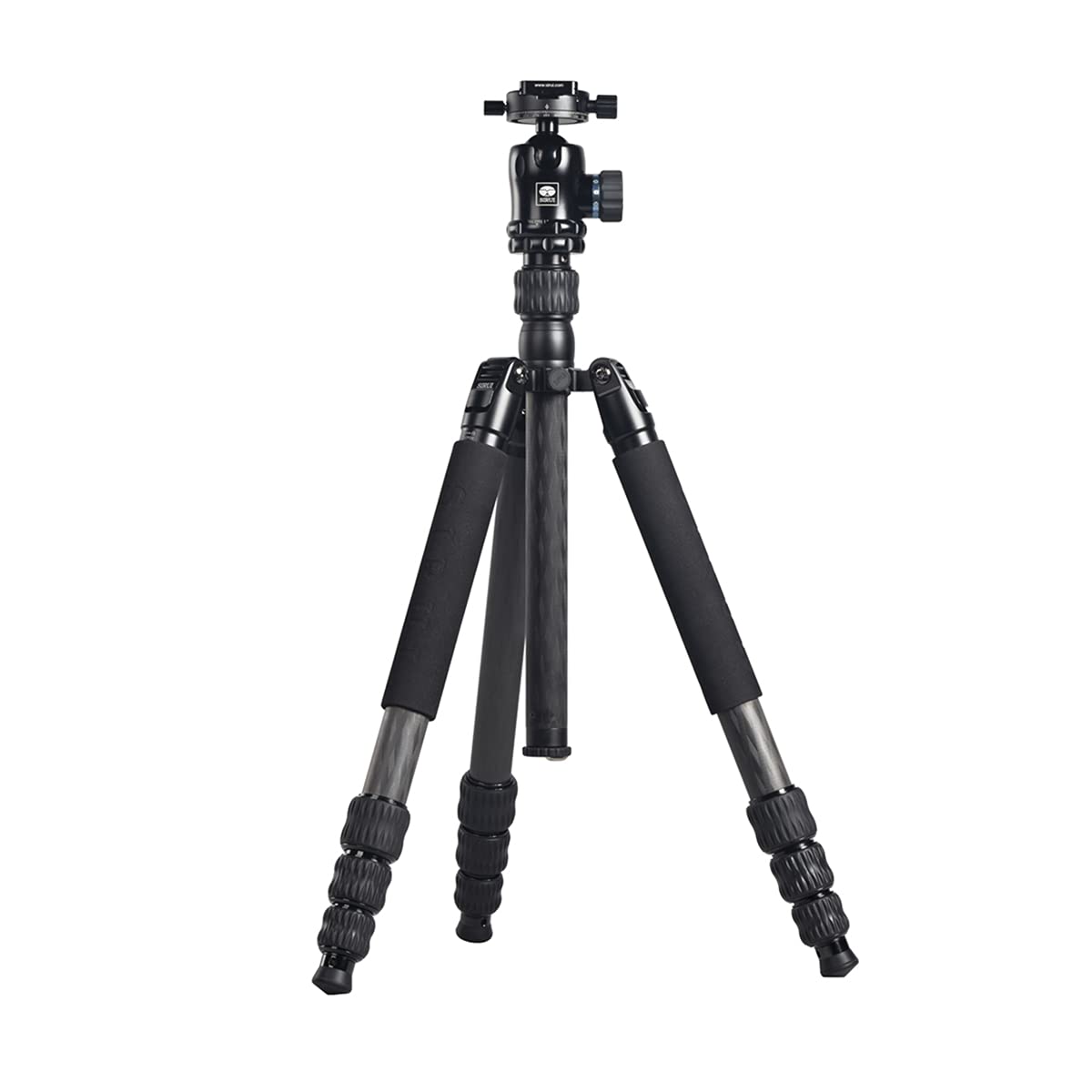 SIRUI MT-​2204+​MT-​20 Trépied de Voyage Professionnel en Fibre de Carbone avec tête à Boule pour appareils Photo, trépied avec Monopode, Colonne Centrale, Max. 1550mm, Max. 1550mm, Charge Max. 15KG