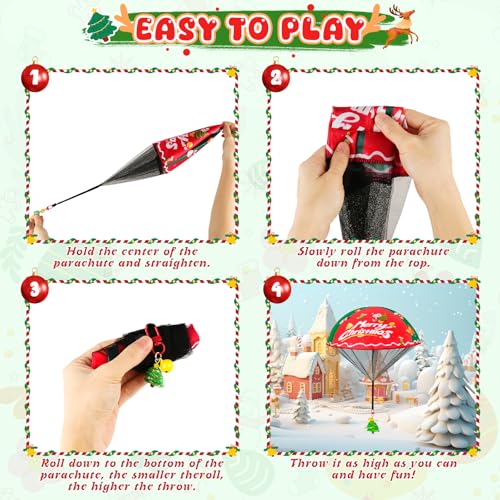 CPSYUB Christmas Toys Stocking Stuffers for Kids: Min Parachute Toys Gifts for 4 5 6 7 8 9 10 12 Year Old Kids Boys Girls - Bulk Goodie Bags Stuffers for Party Favors Fillers Flying Game - Thumbnail 7