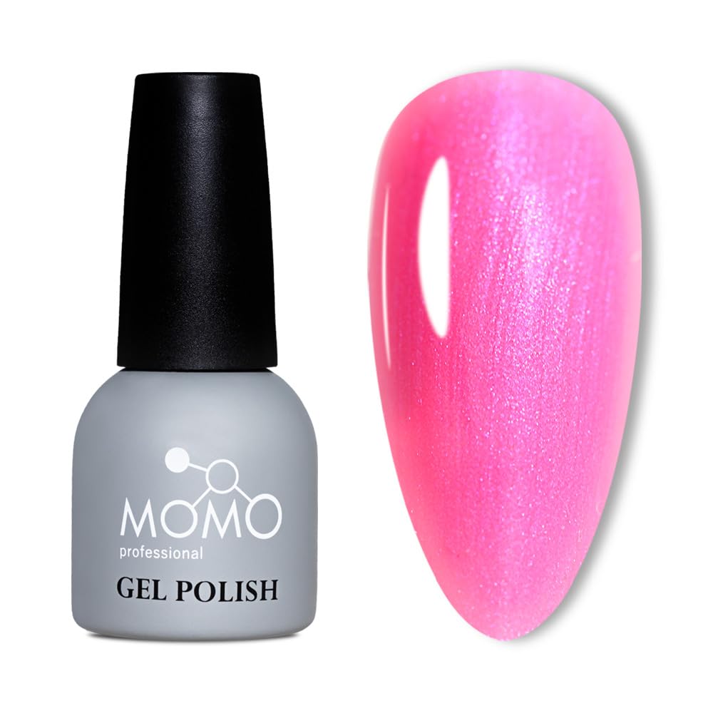 MOMO professional Kalıcı Oje S038 Mavi Sedefli Şeker Pembe 14 ml