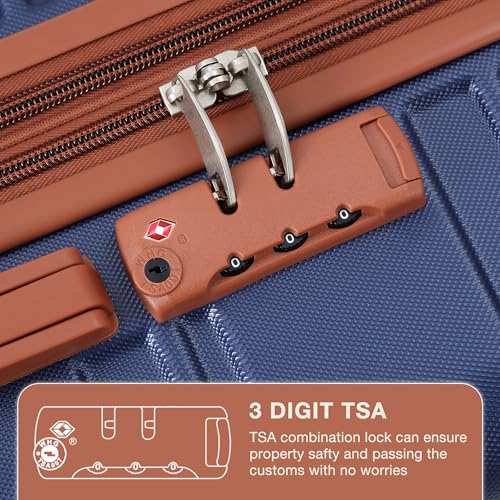 20in Hardside Carry On Luggage with Spinner Wheels, Expandable Lightweight Suitcase with TSA Lock, Durable Hardshell Cabin Luggage4