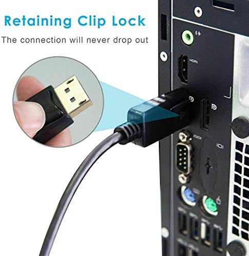 DisplayPort DP Male to HDMI Male Cable Converter Adapter for HP/DELL PC 2M