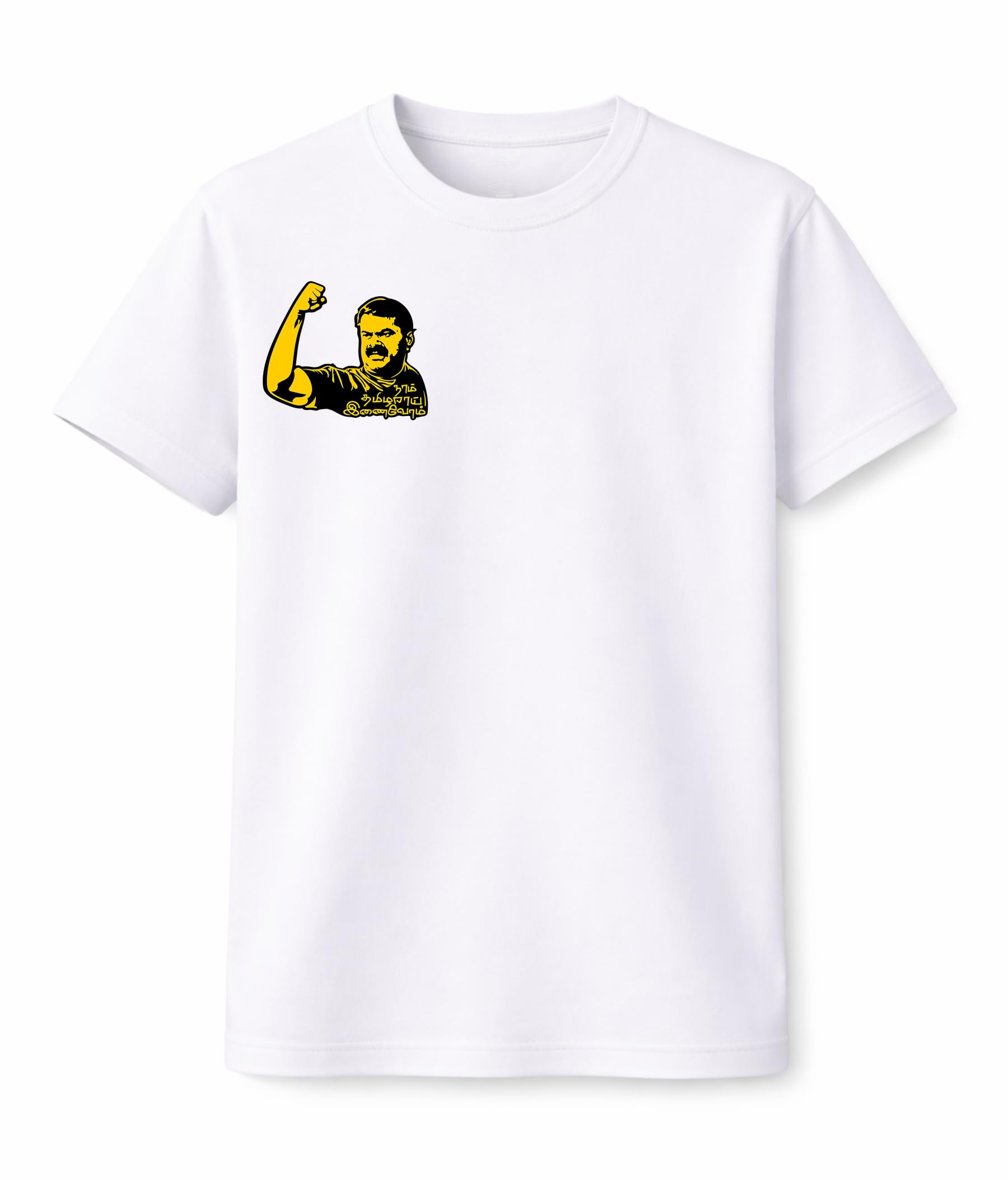 Buy VEZTYLE FASHION Seeman_Hand_Raise_with_Text Tshirt (in, Alpha