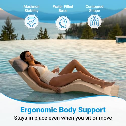 Image of Aqua Outdoors Pool Lounge Chairs, Pool Chairs for in Pool, 9-in Water Depth