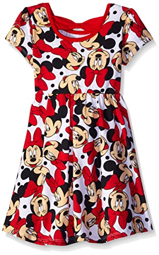 Disney Little Girls' 2 Pack Minnie Rocks The Dots Dresses, Red, 3T #TOP1