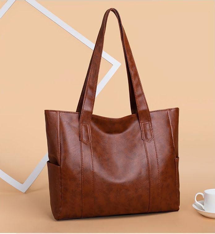 YXQSED Tote Bags for Women's PU Leather Big Purses and handbags ladies Waterproof Big Shoulder Bag image 5