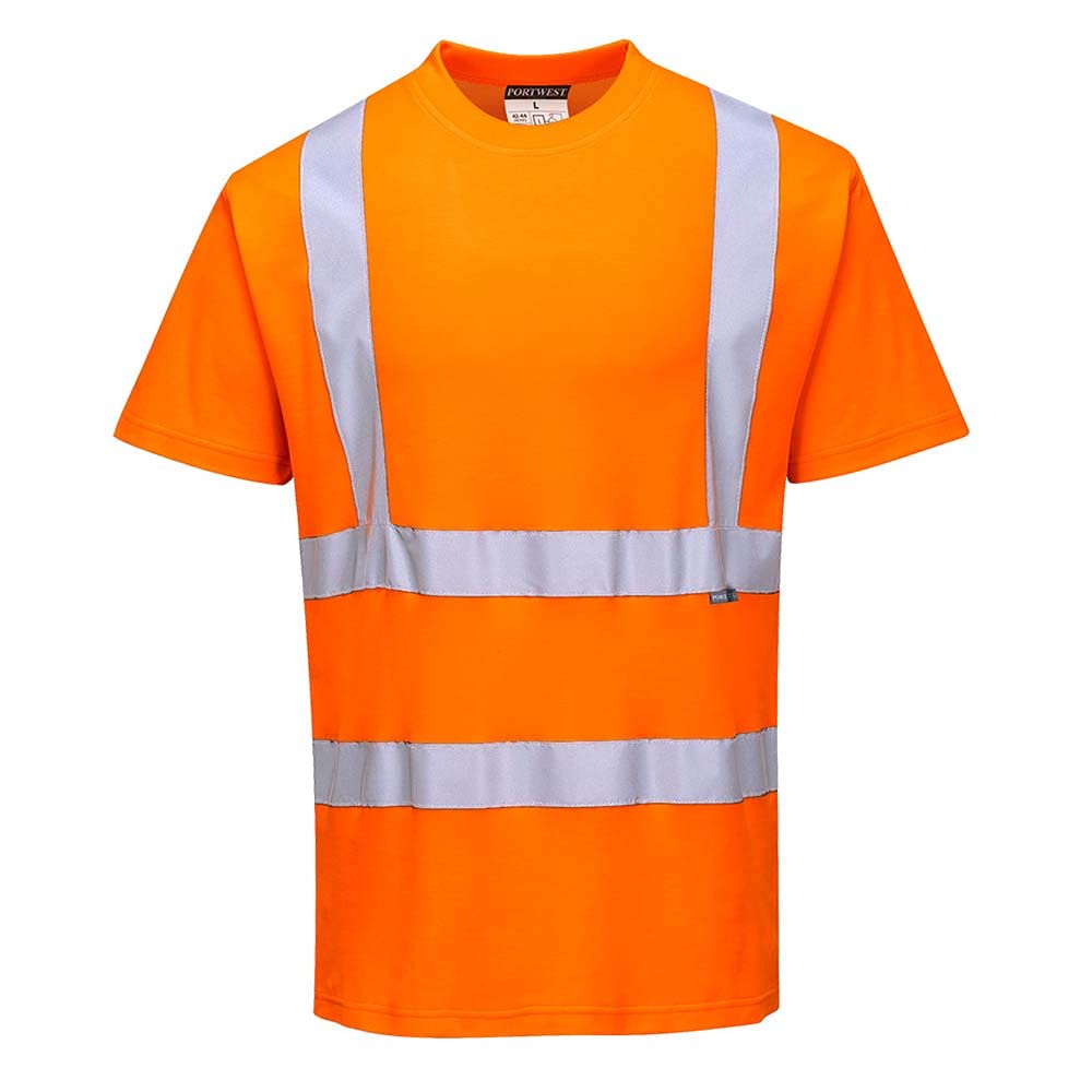 Portwest S170ORRXL Cotton Comfort T-Shirt S/S, X-Large, Orange