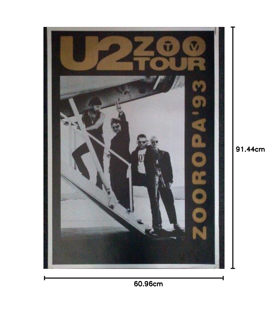 U2 Zoo TV Tour Zooropa 93 Poster Print (60.96 x 91.44 cm) : Amazon