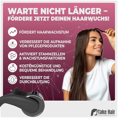 RECOVRY Dermaroller Frauen – 192 echte Nadeln volleres Haar und Kopfhautpflege | Edelstahl Nadeln – Maximales Haarwachstum | Micro Needle Roller