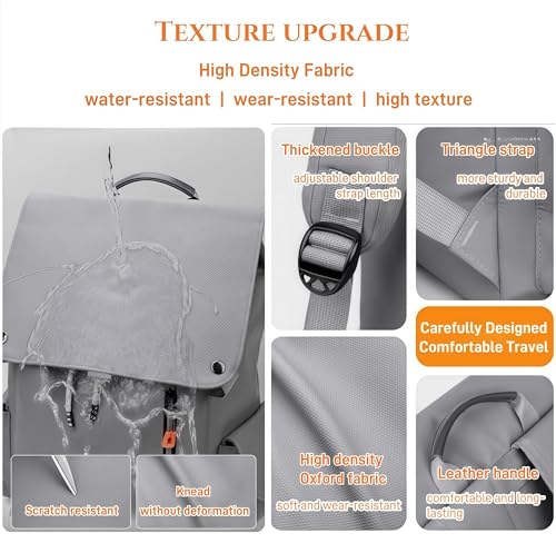 18L Business Casual Travel Backpack for Men, 15.6 Laptop College Backpack, Stylish, Lightweight, Water-Resistant3