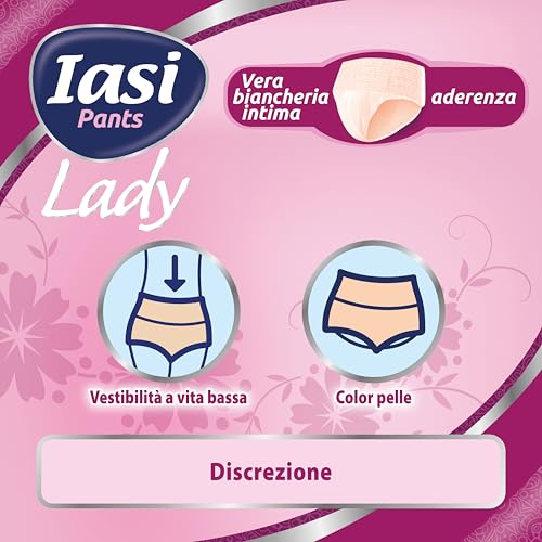 Iasi Pants Lady, 12 Mutande Assorbenti Donna Monouso, Assorbenza Plus, Taglia L, 12 Unità - 5