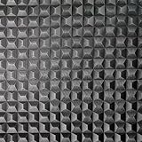 Vymura Romero 3D Geo Italienische schwere Vinyltapete, schwarz, M95682