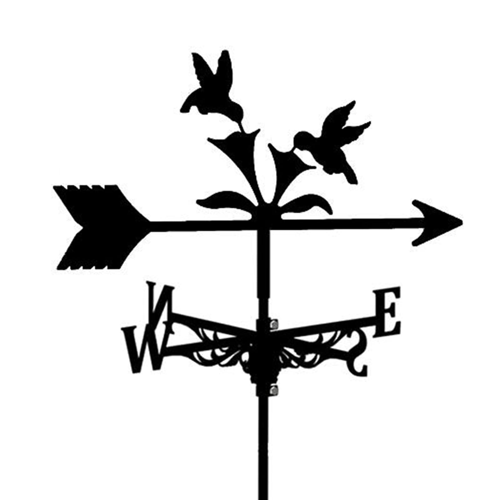 WIQUYBML Metal Weathervane for Roof Mount Wind Vane Creative Direction Indicator Weathercock Windblown Garden Ornament