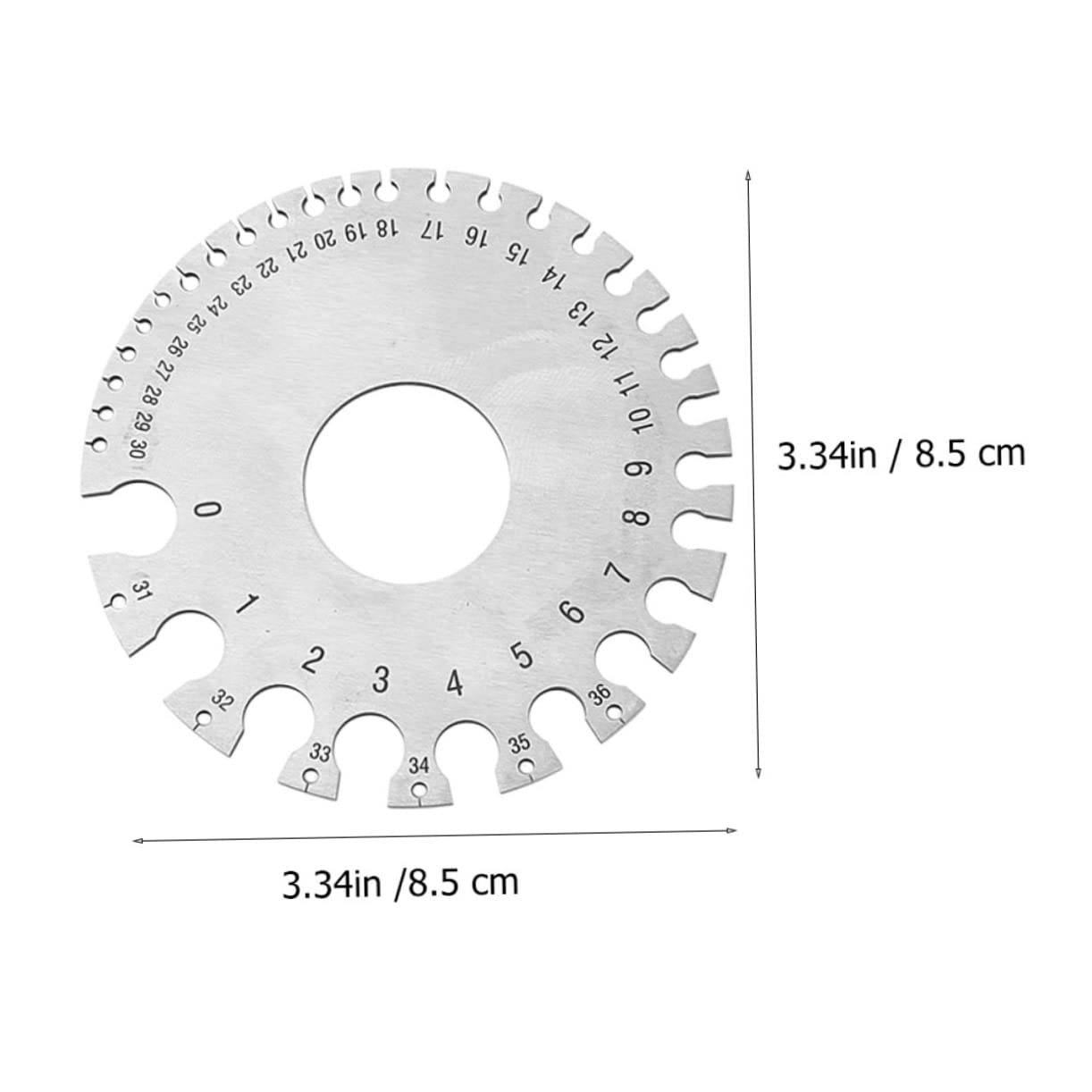 COSMEVIVI 2pcs Stainless Steel Wire Welding Gauge Gauge Stainless for Weld Wire Sided Wire Measurement