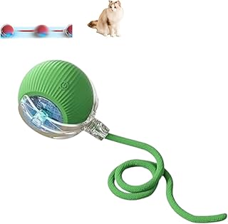 ILESTDG Tierbedarf-Plus Interaktiver Spielball Mit Schwanz Für Hunde, Power-Ball, Magic Ball Für Katzen Hunde (Grün) product image