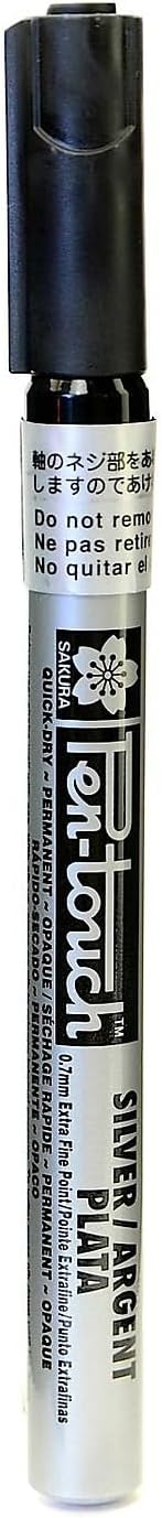 Pen-Touch Marker 0.7 mm extra fine silver [PACK OF 4 ]