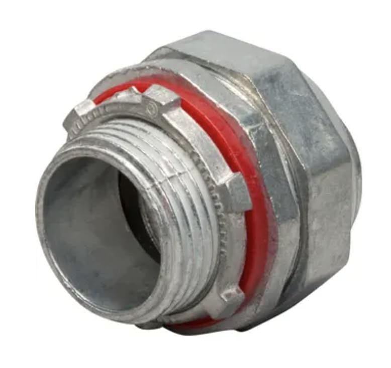 Electrical Seal-Tight Flexible Conduit Connector, Straight, Indoor/Outdoor, Liquid Tight, UL Listed (2, 2 Inch)