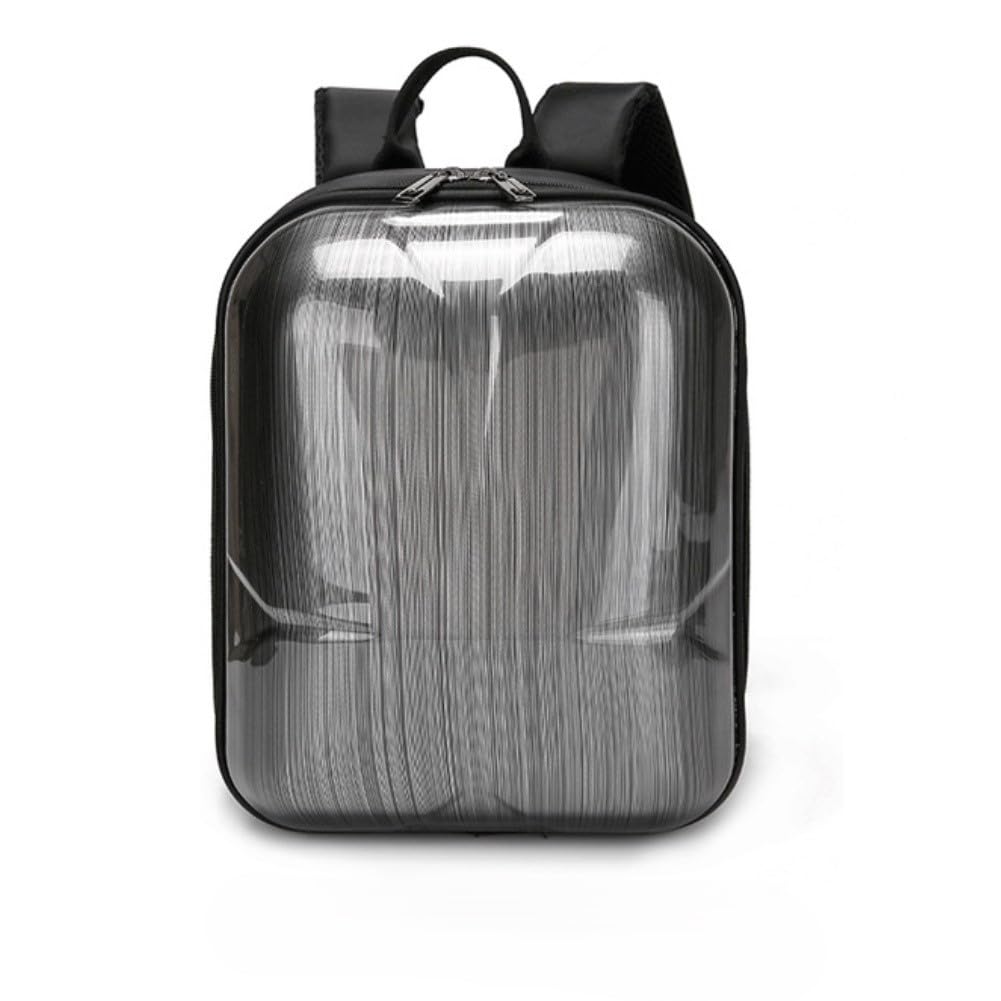 Zaino rigido, custodia per il trasporto del drone, borsa portaoggetti in PVC per DJI Mini 5 Pro, zaino da viaggio impermeabile antiurto con doppia cinghia, nero