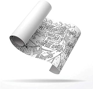 Mideer - Giant Colouring Roll 10M / 33FT (Width 43cm x Length 1000cm) Extra Large Drawing Paper Book Poster for Children Boys and Girls Kids Age 3+ (City Painting)