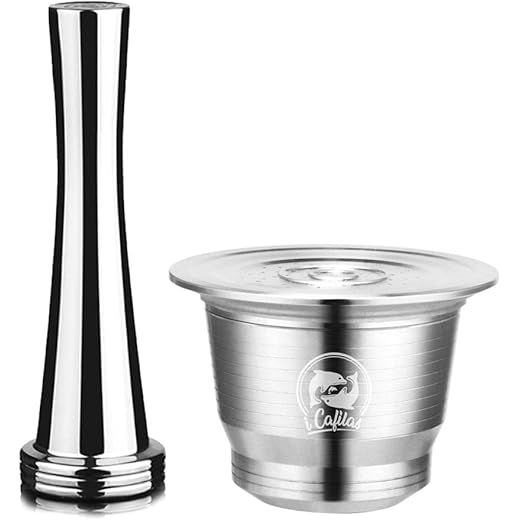 ATORSE Refillable Coffee Capsule Filter Pod with Spoon for N