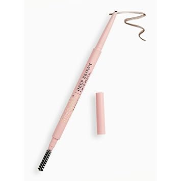 Deep Brown Brow Pencil for Women Ultra-Precise, Creamy, Buildable Formula for Natural Hair-Like Strokes, Shaping, Filling & Defining Brows, Long-Lasting, Smooth Application with Built-In Spoolie