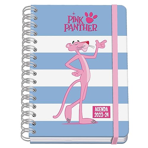 Dohe - Agenda Escolar A5 Espiral Semana Vista Stripes Pink Panther Multicolor Bilingüe En Oferta Dohe - Agenda Escolar - Septiembre 2023 A Junio 2024 - Semana Vista - Tamaño 15X21 Cm (A5) - Bilingüe: Español E Inglés - Material Escolar - Pink Panther Stripes