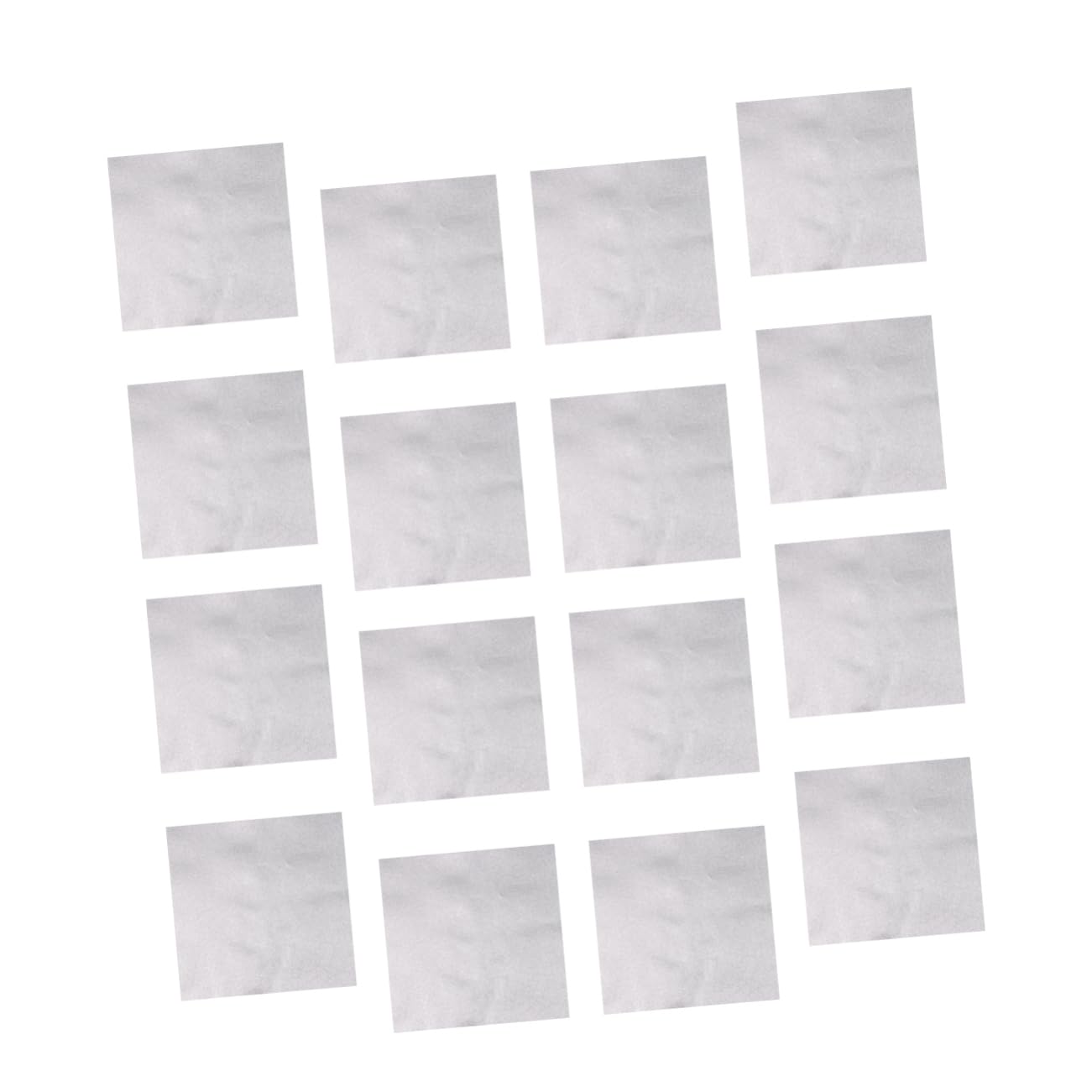 MOLUCKFU Aluminium Foil Paper Rolls 300pcs Silver Foil Wrapping Paper for Candy Tea